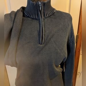 Goodthreads men’s L sweater blue denim zip